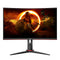 AOC CQ27G2S/BK 27" Quad HD Curved Gaming Monitor | 2560 x 1440 165Hz HDMI DP