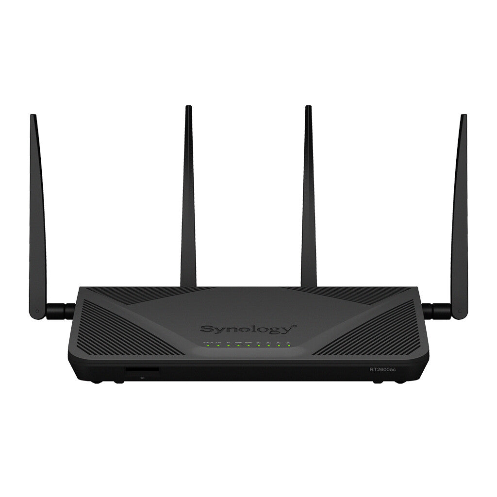 Synology RT2600AC wireless router Gigabit Ethernet Dual-band (2.4 GHz / 5 GHz) 4G Black