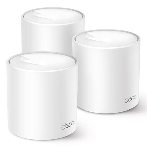TP-LINK Whole Home Mesh Wi-Fi 6 System AX1500 Dual-band Wi-Fi 6 Mesh System | 3-Pack, White
