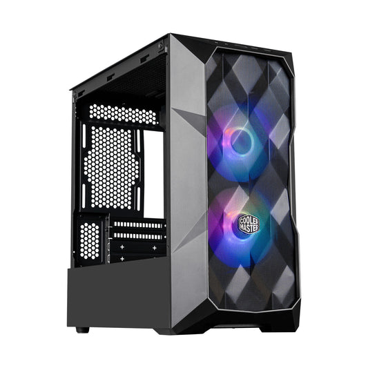 Cooler Master TD300 ARGB Mini Tower PC Case Black | Liquid Cooling Support