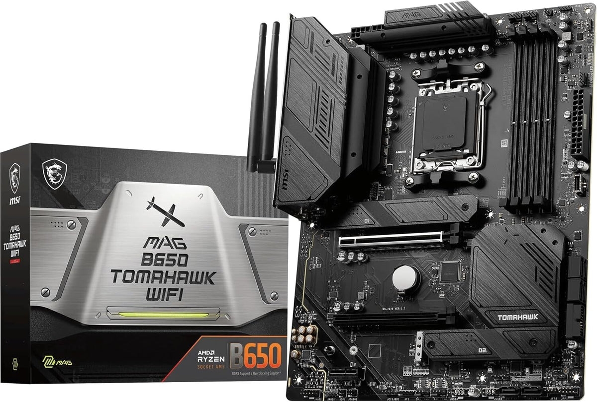 MSI MAG B650 Tomahawk WIFI ATX AMD Motherboard | AM5 Socket - 4 x DDR5 Memory Slots