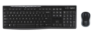 Logitech Wireless Combo MK270 Keyboard | Wireless, QWERTY, Black, Mouse Included