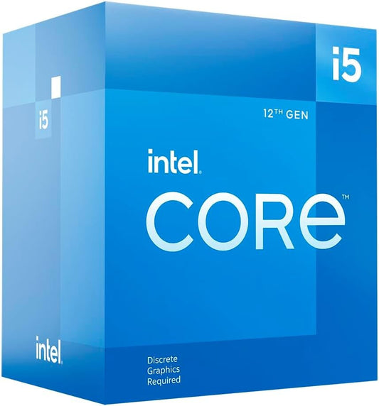 Intel i5-12400 Processor | 6C/12T 2.5/4.4 GHz LGA1700 No Graphics 65 W Base Power | Inc Cooler
