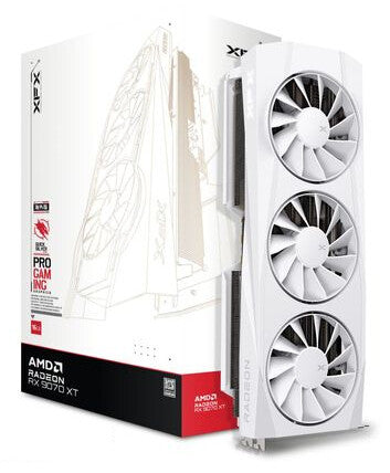 XFX Radeon RX 9070 XT 16 GB GDDR6 Overclocked Graphics Card | PCIe 5.0 | 3 x DP and 1 x HDMI | Active Cooling