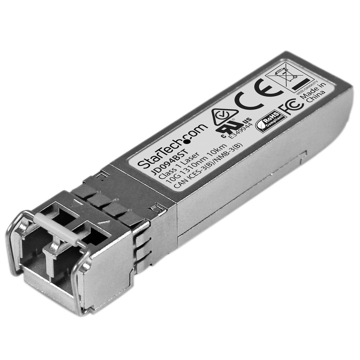 StarTech HP JD094B Compatible SFP+ Transceiver Module - 10GBASE-LR~HPE JD094B Compatible SFP+ Module - 10GBASE-LR - 10GbE Single Mode Fiber Optic Transceiver - 10GE Gigabit Ethernet SFP+ - LC 10km - 1310nm - DDM HPE 5900, 12500, 5500