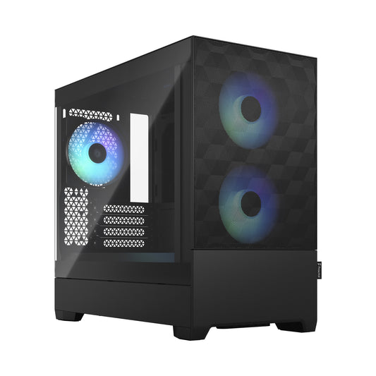 Fractal Design Pop Mini Air RGB Mini Tower PC Case Black | Liquid Cooling Support
