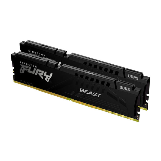 Kingston FURY Beast 32 GB (2x16 GB) DDR5 5600 MHz Memory Kit | CL40, XMP, Heatsink
