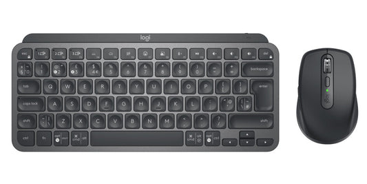 Logitech MX Keys Mini Combo for Business Keyboard | Wireless, QWERTY, Graphite, Backlit, Mouse Included
