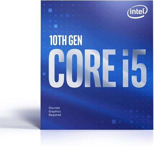 Intel i5-10400F Processor | 6C/12T 2.9/4.3 GHz LGA1200 No Graphics 65 W TDP | Inc Cooler