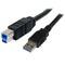 StarTech 3m Black SuperSpeed USB 3.0 Cable A to B - M/M