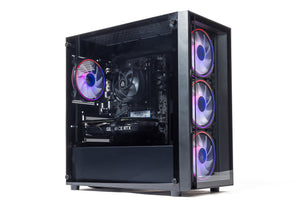 GTR Gaming PC | Intel Core i5 12400F, RTX 3060 12GB, 16GB DDR4 3200MHz, 1TB NVMe SSD, 600W 80+ Bronze PSU, ARGB Glass-Black Case, WiFi, Windows 11 Home | Prebuilt Gaming Desktop PC