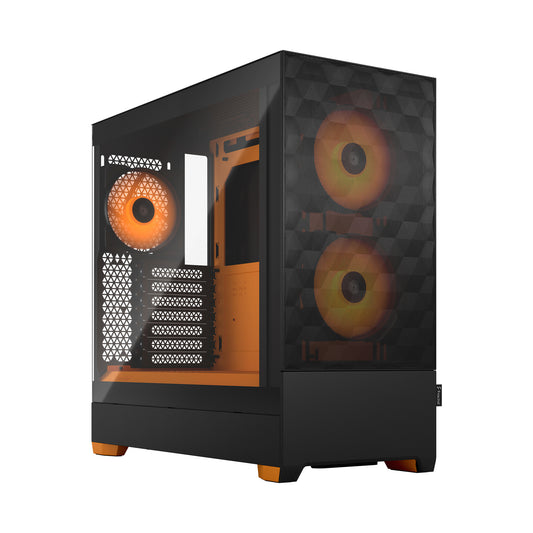Fractal Design Pop Air RGB Tower PC Case Black, Orange | Liquid Cooling Support