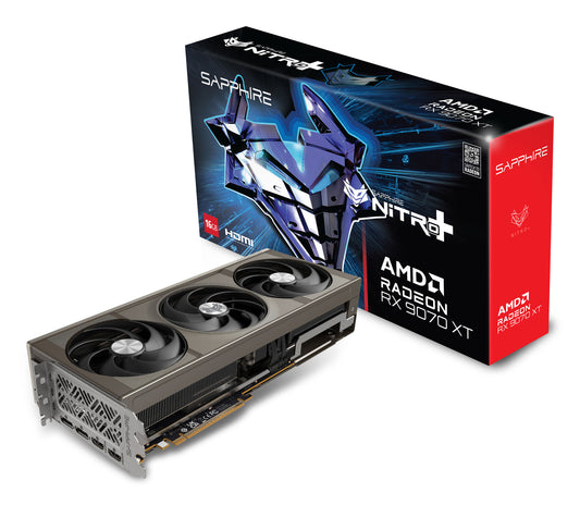 Sapphire Radeon RX 9070 XT 16 GB GDDR6 Overclocked Graphics Card | PCIe 5.0 x16 | 2 x DP and 2 x HDMI | Active Cooling
