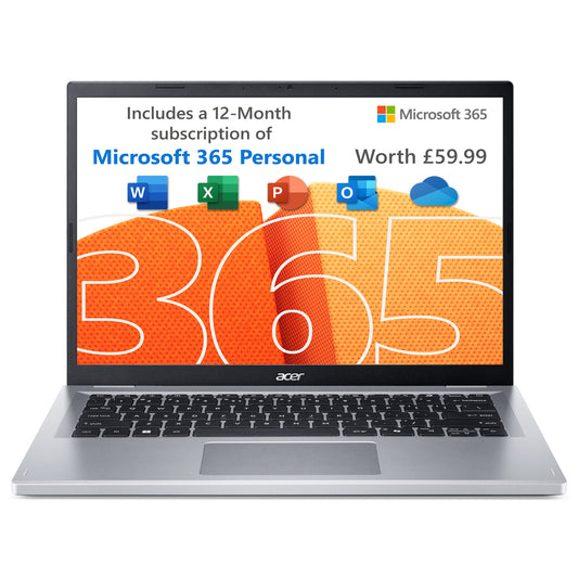 Acer Aspire NX.KT9EK.004 14" Laptop | Intel N N200 4 GB 128 GB SSD Win 11 Home in S mode