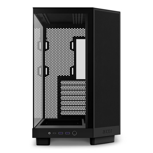 NZXT H6 Air Flow Midi Tower PC Case Black | Liquid Cooling Support