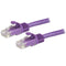 StarTech 15m CAT6 Ethernet Cable - Purple CAT 6 Gigabit Ethernet Wire -650MHz 100W PoE RJ45 UTP Network/Patch Cord Snagless w/Strain Relief Fluke Tested/Wiring is UL Certified/TIA