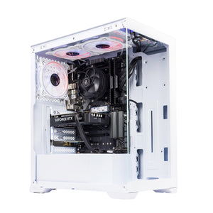 GTR Gaming PC | AMD Ryzen 5 5600X | NVIDIA RTX 5060 8GB | 1TB NVMe SSD | 32GB DDR4 3600MHz RAM | 650W PSU | ARGB  White Gaming Case | Windows 11 | Wi-Fi