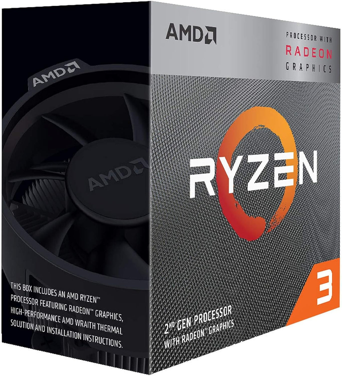 AMD Ryzen 3 3200G Processor | 4C/4T 3.6 GHz AM4 Graphics 65 W TDP | Inc Cooler