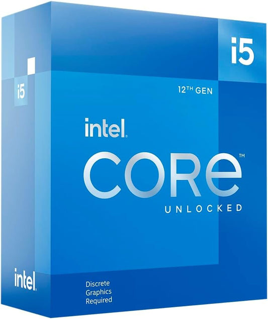 Intel i5-12600KF Processor | 10C/16T 3.7/4.9 GHz LGA1700 No Graphics 125 W Base Power | No Cooler
