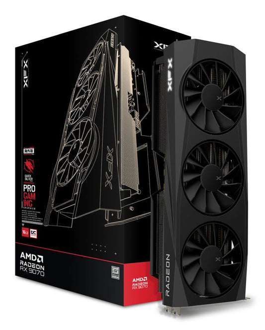 xFx Radeon RX 9070 16 GB GDDR6 Overclocked Graphics Card | PCIe 5.0 | 3 x DP and 1 x HDMI | Active Cooling