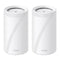 TP-LINK BE19000 Tri-Band Whole Home Mesh WiFi 7 System Tri-band Mesh System | 2-Pack, White