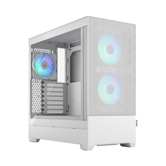 Fractal Design Pop Air RGB Tower PC Case White | Liquid Cooling Support
