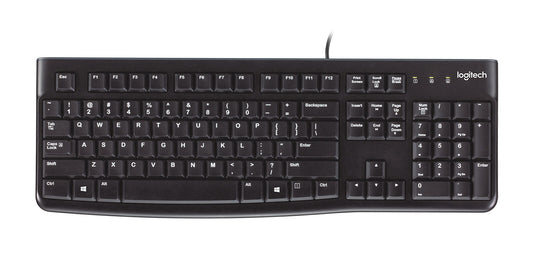 Logitech Keyboard K120 for Business Keyboard | Wired, QWERTY, Black