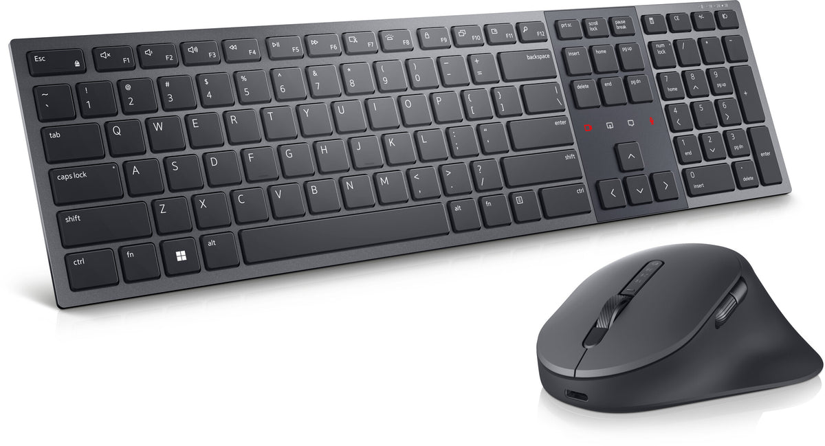 DELL KM900 Keyboard | Wireless, QWERTY, Graphite, Backlit, Mouse Included