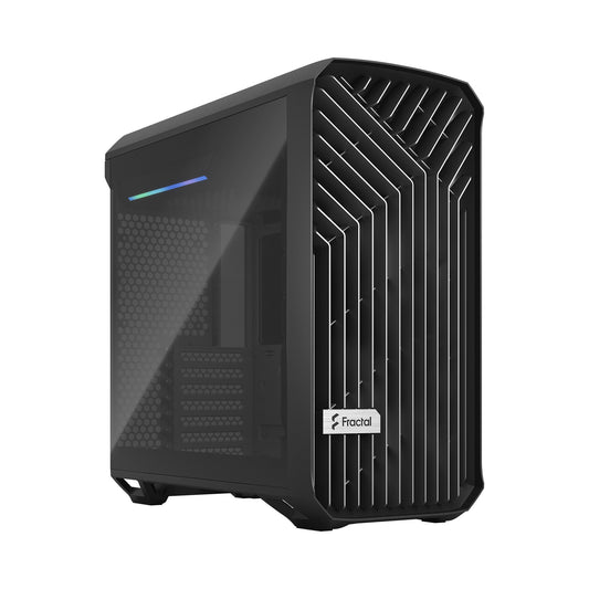 Fractal Design Torrent Compact ARGB Tower PC Case Black | Liquid Cooling Support