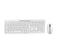CHERRY Stream Desktop Recharge Keyboard | Wireless, QWERTY, Grey, Mouse Included