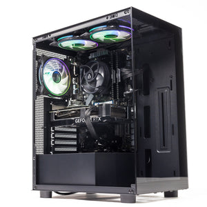 GTR Gaming PC | AMD Ryzen 5 5600X | NVIDIA RTX 5060 8GB | 1TB NVMe SSD | 32GB DDR4 3600MHz RAM | 650W PSU | ARGB case | Windows 11 | Wi-Fi