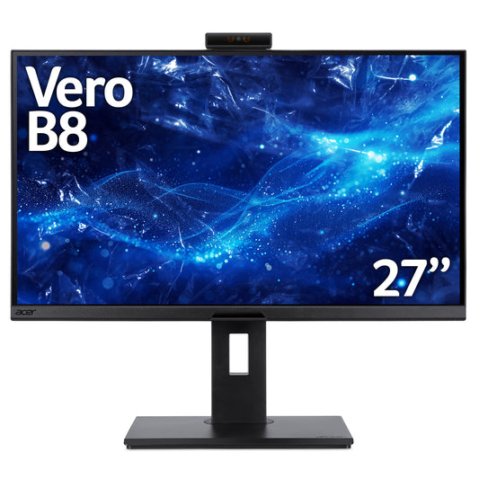 Acer B8 VERO B278UEBEMIQPRCUZX IPS 100HZ 27" Quad HD Monitor | 2560 x 1440 100Hz USB-C HDMI DP