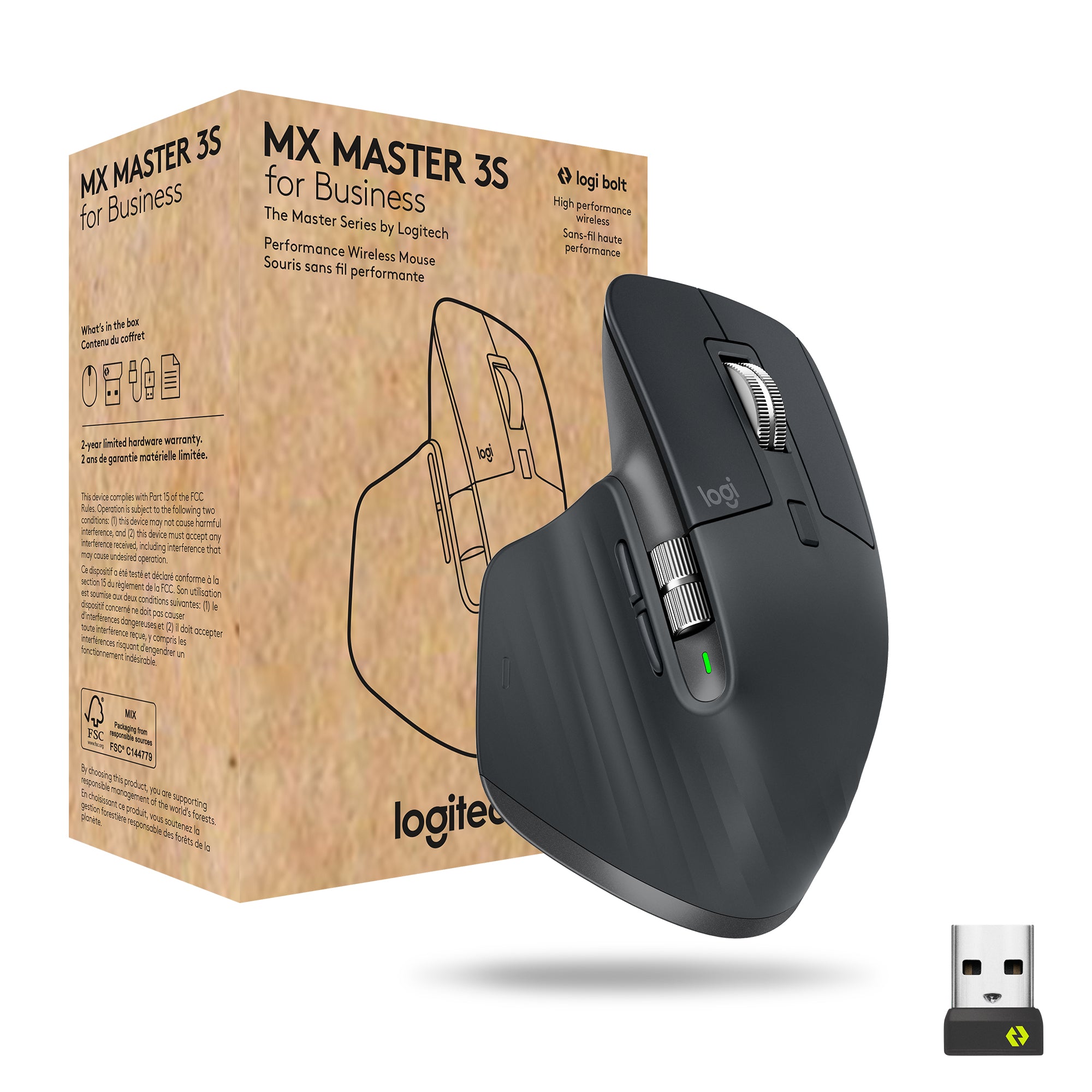 Logitech MX Master 3 Advanced Souris sans fil Bluetooth 4000 DPI