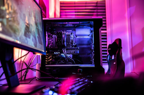 gaming PC set-up