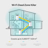 TP-LINK Whole Home Mesh Wi-Fi System AC1900 Dual-band Wi-Fi 5 Mesh System | 3-Pack, White