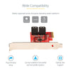 StarTech.com SATA PCIe Card - 4 Port PCIe SATA Expansion Card - 6Gbps - Low Profile Bracket - Stacked SATA Connectors - ASM1164 Non-Raid - PCI Express to SATA Converter