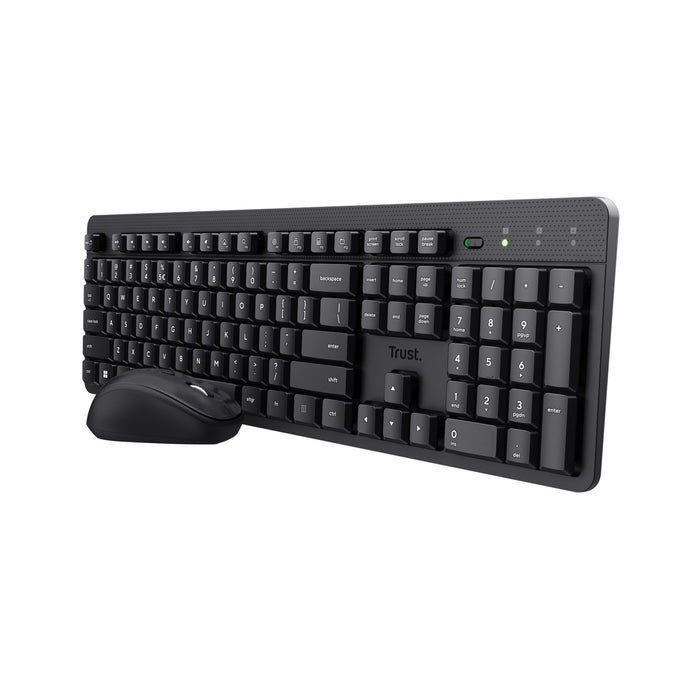 Trust Ody II Keyboard | Wireless, QWERTY, Black, Mouse Included