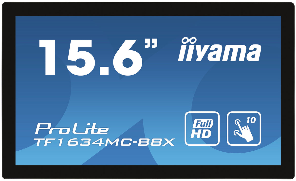 iiyama ProLite TF1634MC-B8X 16" Full HD Monitor | 1920 x 1080 HDMI VGA DP