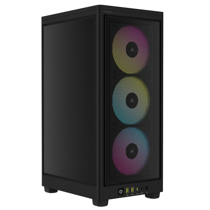 Corsair 2000D RGB AIRFLOW Small Form Factor (SFF) PC Case Black | Liquid Cooling Support