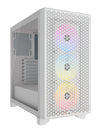 Corsair CC-9011256-WW ARGB Midi Tower PC Case White | Liquid Cooling Support