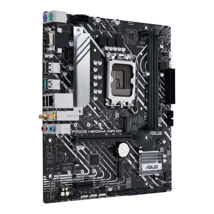 ASUS PRIME H610M-A WIFI D4 mATX Motherboard | LGA1700 | 2x DDR4 Slots | Wi-Fi 5