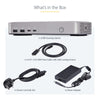 StarTech.com USB4 Docking Station, USB-C 40Gbps, Dual Video HDMI, Up to 2x 4K 60Hz 4:4:4 (RGB) or 2x 4K 120Hz 4:2:2, Multi-Monitor Dock, 6x USB, 2.5GbE, 100W PD