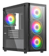 Vida Lucid ARGB PC Case Black | Liquid Cooling Support