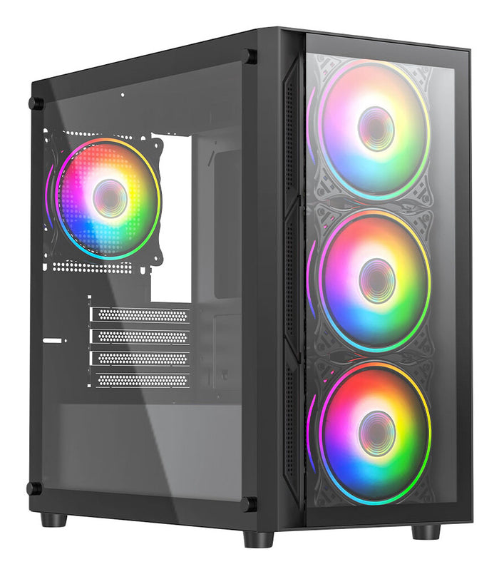 Vida Lucid ARGB PC Case Black | Liquid Cooling Support