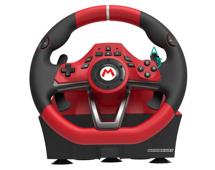 Hori Mario Kart Racing Wheel Pro Deluxe Black, Red USB Steering wheel + Pedals Analogue Nintendo Switch
