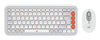 Logitech POP Icon Combo Keyboard | Wireless, QWERTY, Orange, Mouse Included