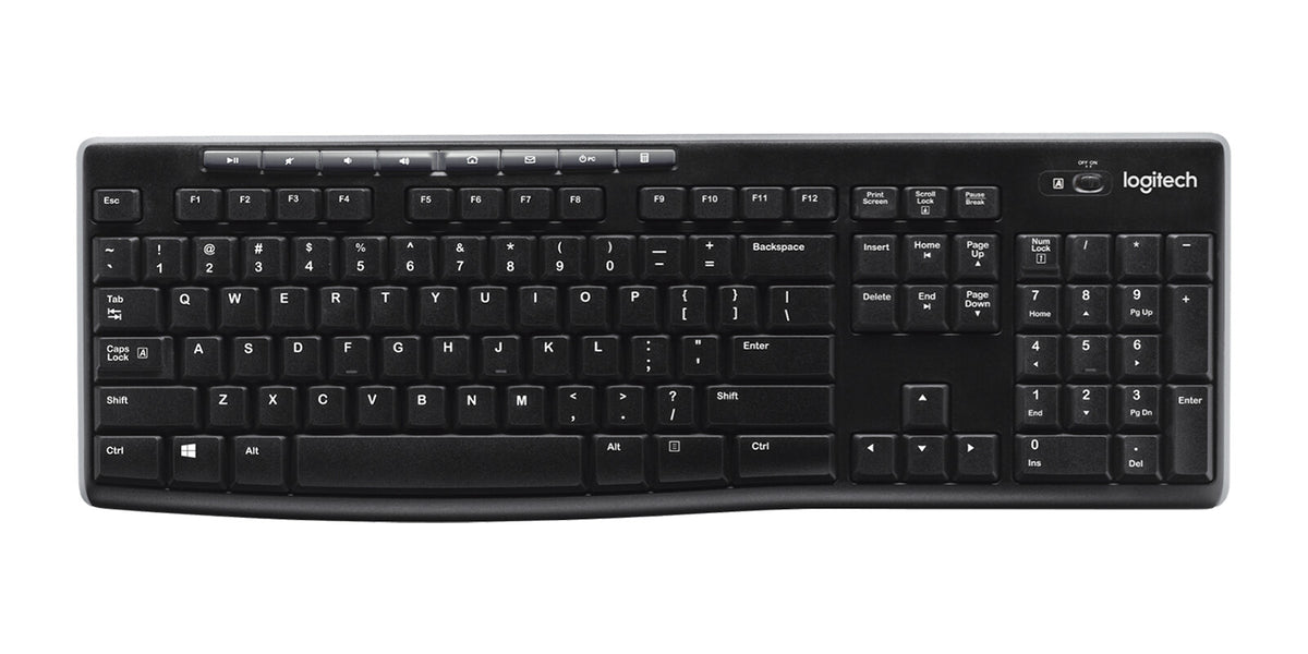 Logitech Wireless K270 keyboard RF Wireless QWERTY English Black
