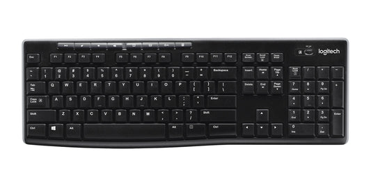 Logitech Wireless Keyboard K270 Keyboard | Wireless, QWERTY, Black
