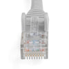 StarTech.com 15m CAT6 Ethernet Cable - LSZH (Low Smoke Zero Halogen) - 10 Gigabit 650MHz 100W PoE RJ45 10GbE UTP Network Patch Cord Snagless with Strain Relief - Grey, CAT 6, ETL Verified, 24AWG