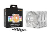 be quiet! LIGHT WINGS LX 120mm PWM 3-Pack White Case Fan | 120mm 1600 RPM 51.5 CFM PWM RGB Rifle bearing White